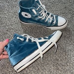 {Converse Chuck Taylor All Star} limited edition velvet high tops